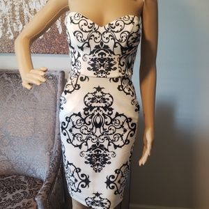 Black and White Cocktail Dress